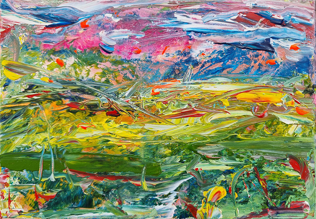 Orgabic Meadows painting