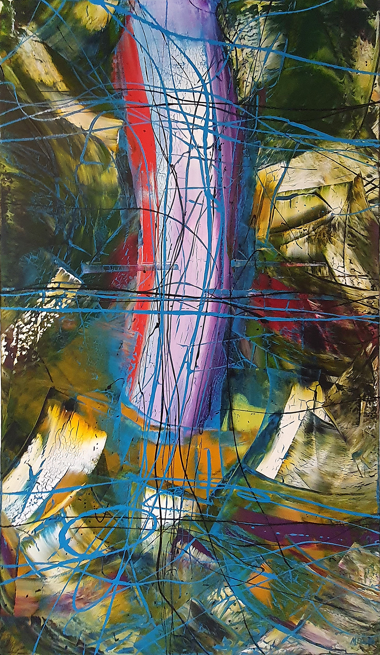 Commissioned Painting Active Waterfall