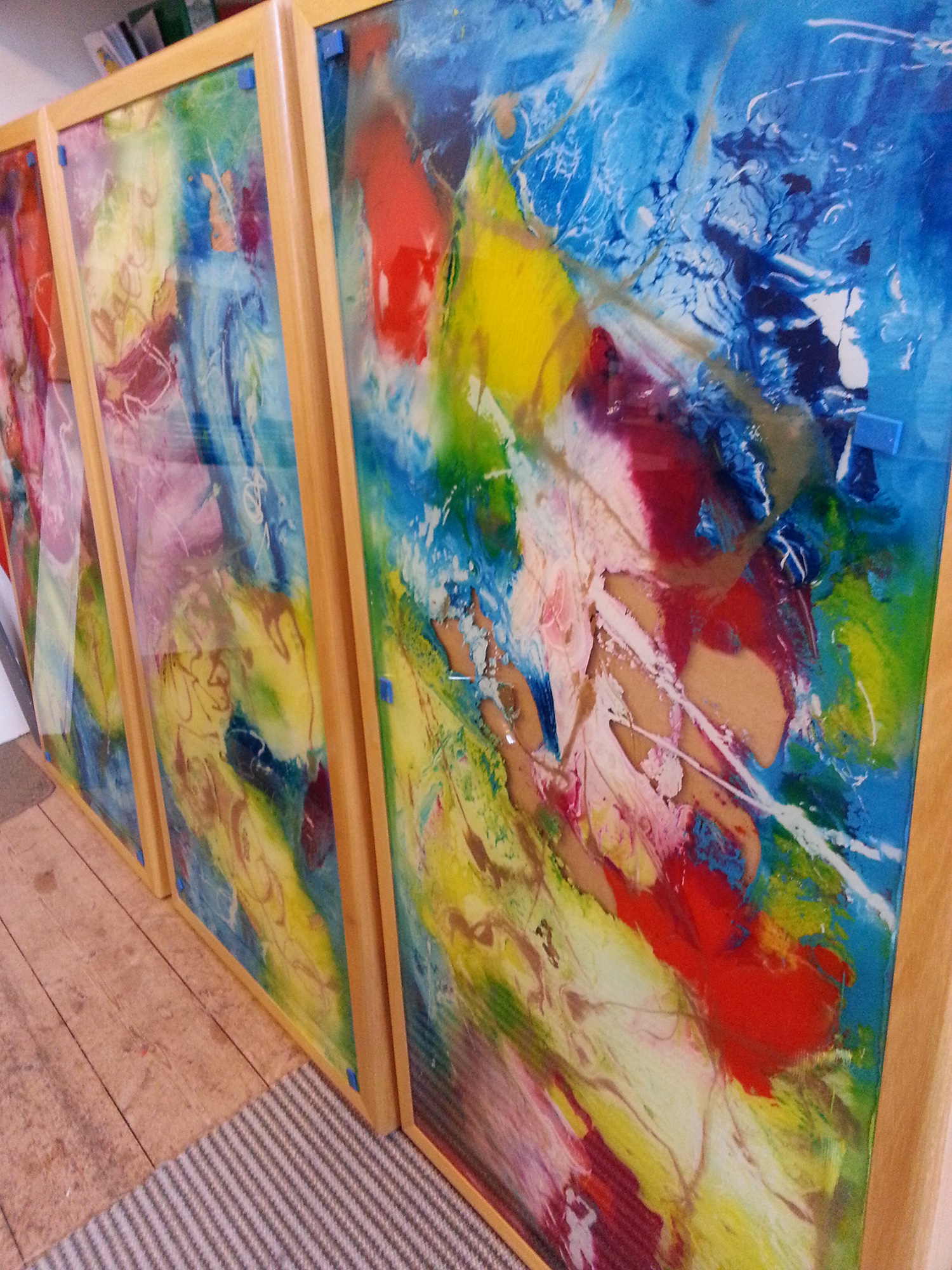 Cafe Indiya Glass Table Top Art